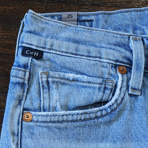 Citizens Of Humanity Denim - Citizens of Humanity, Olivia Crop High Rise Slim Jeans Size 25 Distressed